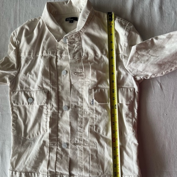 Levi's Cream Jean Jacket Classic Denim Style - Picture 7 of 8